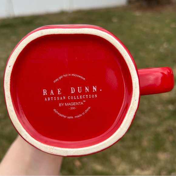 Red Ceramic Rae Dunn Mug - Picture 3 of 3
